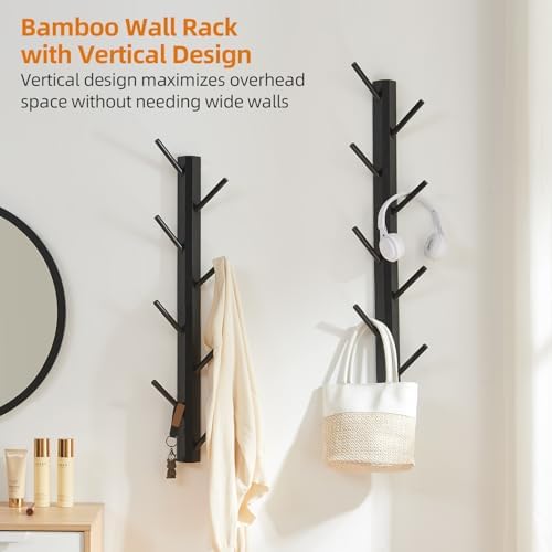 TIOPGHAD 2-Pack Vertical Wall Mount Coat Rack - Image 2