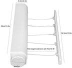 Retractable Clothesline Kit, Wall Mounted Automatic Folding Laundry Rack - Image 3