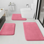 HUXMEYSON Bathroom Rugs Sets 3 Piece, Non-Slip & Quick Dry Bath Mat Set by HUXMEYSON