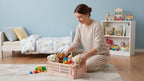 4 Pack Pastel Crates for Storage, Plastic Folding Basket, Colorful Small - Image 6