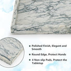 Real Natural Marble Tray for Bathroom, Kitchen Counter & Desktop - Image 4