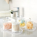SheeChung Acrylic Vanity Tray, 2 Pack, 9.65 in x 4.5 in x 0.79 in, Catchall Tray - Image 3