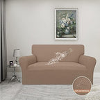 Easy-Going 100% Waterproof Loveseat Couch Cover Stretch Jacquard Sofa Cover - Image 2