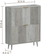 Shoe Cabinet Storage, Modern Freestanding Organizer - Image 2
