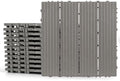 Plastic Interlocking Deck Tiles 12 Pack, 12in Waterproof Patio Flooring by FHWTY