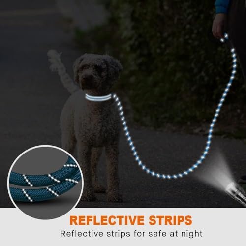 Taglory Rope Dog Leash for Small Medium Dogs, 5 FT Padded Handle - Image 5