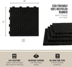 Playsafer Herringbone Rubber Interlocking Tiles | 16 X 16 | Easy Install - Image 4