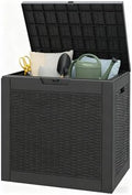 Outdoor Storage Box Waterproof, 35 Gallon Deck Box by WTFGO