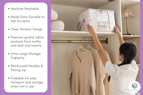 Chaos Cleared Canvas Storage Bags Designer Organizer 2 Pack – Seasonal Storage - Image 7