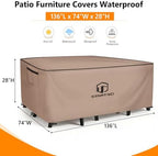 STARTWO Outdoor Furniture Covers Waterproof, Table and Chairs General Purpose - Image 2