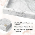 Real Natural Small Marble Tray for Bathroom, Kitchen Counter - Image 3