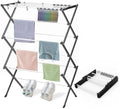 Foldable Drying Rack Clothing Clothes Drying Rack White-1pack by KeingGcopr