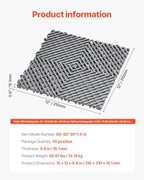 VEVOR Interlocking Drainage Mat, 12” x 12” Modular Interlocking Cushion - Image 7