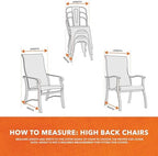 Modern Leisure Chalet Stackable/High Back Bar Chair Cover - Image 3