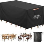 Patio Rectangular Table Chair Set Cover Waterproof 420D Heavy Duty Large by MIFXIN