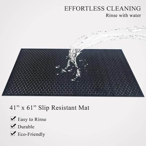 A1HC New All Purpose Rubber Extra Drain 70% Area Floor Mat - Image 4