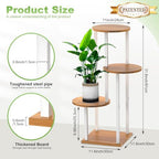 4 Tier Plant Stand Indoor Corner Tall Shelf - Image 2