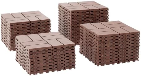 44‑Pack 12"x12"x0.75" Interlocking Deck Tiles – Waterproof PP Resin Patio - Image 6