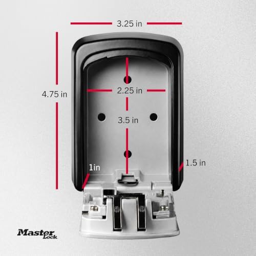 Master Lock 5-Key Combination Safe Black/Silver 5401D - Image 6
