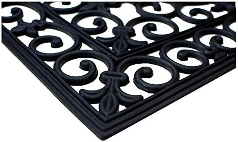 Calloway Mills 900092436 Fleur De Lis Rubber Doormat 2' x 3' - Image 5