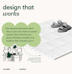 Veradek Outdoor Flooring Series Deck Tiles | Durable Interlocking Deck Tiles - Image 3