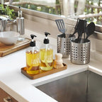 ALELION 10" Acacia Wood Bathroom Vanity Tray - Image 2