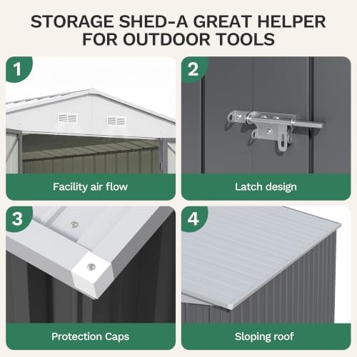 Patiowell 10x14 FT Outdoor Storage Shed - Image 5