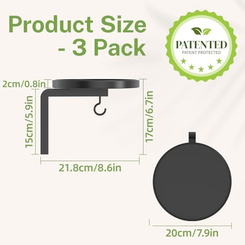 iDavosic.ly Plant Wall Hanger Holder Set of 3 - Image 2