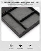 Valet Tray, Built in Wireless Charging Pad, Nightstand Organizer - Image 7