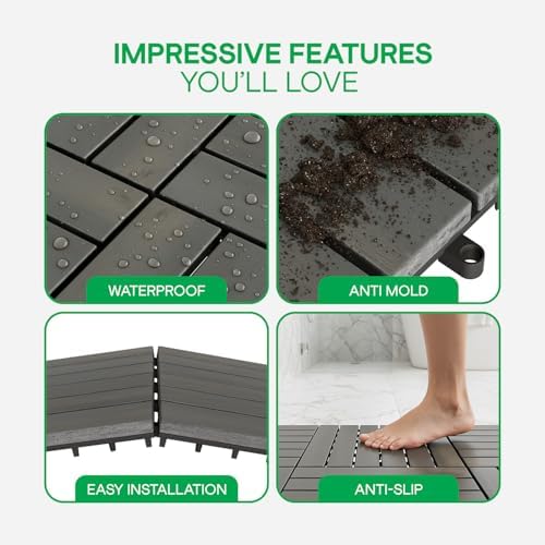 Idzo Interlocking Deck Tiles 9.6 SQFT - Image 4