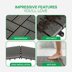 Idzo Interlocking Deck Tiles 9.6 SQFT - Image 4