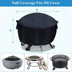 Customized Fire Pit Cover for Outdoor Firepit Rectangular/Round - Image 3