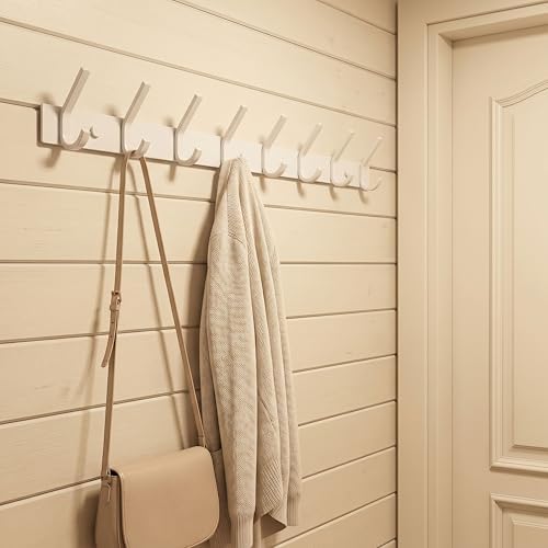 WEBI Coat Rack Wall Mount, 8 Hooks, Coat Hanger Wall, Hook Rack, Jacket Hooks - Image 5