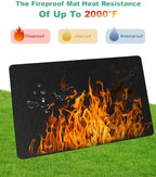 TAOMAND Large 76 x 52 inches Under Grill Mats - Image 3