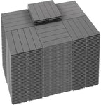 PrimeZone 216 PCS Plastic Interlocking Patio Deck Tiles Outdoor All Weather by PrimeZone