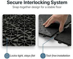 Nitro Tiles by FlooringInc 12" x 12" Interlocking Garage Floor Tiles, Diamond - Image 4