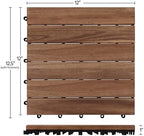 Yaheetech 54PCS Deck Tiles Acacia Wood Interlocking Outdoor Flooring - Image 3
