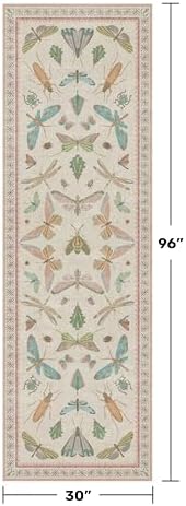 Insect Print 8ft Long Hallway Runner Rug - Image 2