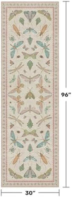 Insect Print 8ft Long Hallway Runner Rug - Image 2