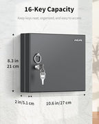 Uniclife 16 Keys Key Lock Box, Wall Mount Key Box, Car Key Organizer - Image 2