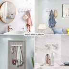 Coat Rack Wall Mounted, 5 Coat Hooks - Image 4