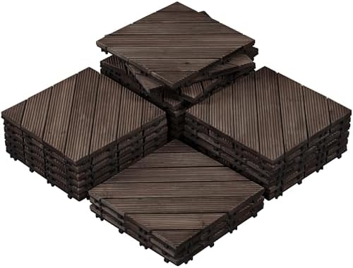 Yaheetech 27PCS Interlocking Deck Tiles Outdoor Patio Flooring by Yaheetech