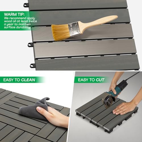 Idzo Interlocking Deck Tiles 9.6 SQFT - Image 5