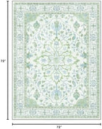 RELEANY Washable Area Rug, Square 6'x6' - Image 2