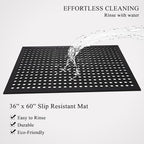 A1 Home Collections Anti Fatigue Mat, 0.6" Thick Heavy Duty Rubber Floor Mat - Image 4