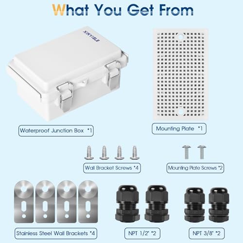 Waterproof Outdoor Project ABS Plastic Junction Box IP67 Weatherproof Dustproof - Image 7