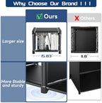Mavivegue Book Shelf Cube Storage Organizer 20 Cubes DIY Metal Bookshelf - Image 5