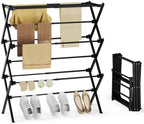 Foldable Clothes Drying Rack, Sleek Black by SpaceHidden