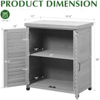 Outdoor Storage Cabinet & Potting Bench Table - Image 3