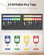 Uniclife 16 Keys Key Lock Box, Wall Mount Key Box, Car Key Organizer - Image 3